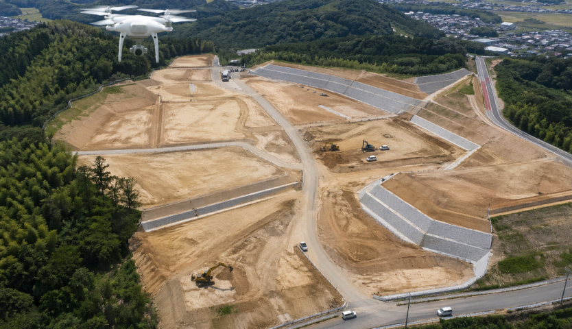 造成地の地形測量